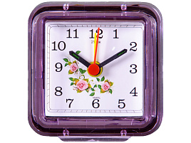 Будильник В1-007 Розочки розовый