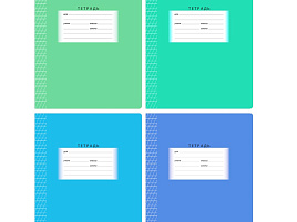 Тетрадь 12л. частая кос. линия  Т5ск12 7332 "Школьная", эконом