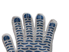 Перчатки х/б ПВХ 6-ти нитковые Великан