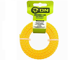 Леска для триммера Трион 2,4мм 15м витой квадрат 15-01-027/1983