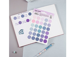 Наклейки MESHU MS_41673 "Trecker dots blue", 12*18см, 30 наклеек, европодвес