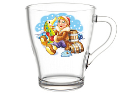 Кружка стекло 250мл 2018-Д Сказки