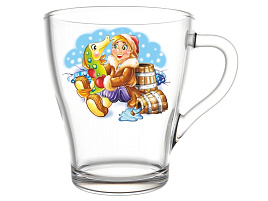 Кружка стекло 250мл 2018-Д Сказки