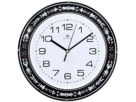 Часы настенные Atlantis 30*30 TLD-35075B черные