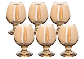 Набор бокалов для коньяка 6шт ME483/05/5853 Золотистый мед  250мл