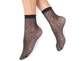 Носки Minima POIS 20 горошек nero (2 пары) 8773