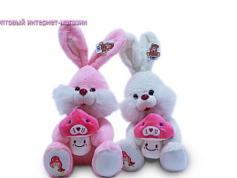 Мягкая игрушка Заяй с грибком 2251/36ск