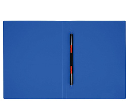 Папка с  мет. скоросшив. СТАММ ММ-32221 А4, 14мм, 500мкм, пластик, синяя