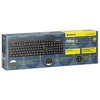 Клавиатура DEFENDER 45450 ATLAS HB-450 RU черная