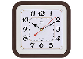 Часы настенные Atlantis 26*26 TLD-6132 коричневые