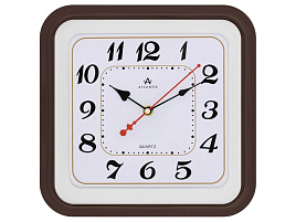 Часы настенные Atlantis 26*26 TLD-6132 коричневые