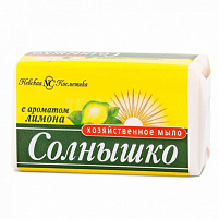 Мыло хозяйственное Солнышко 140г Лимон(НК)11141