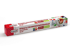 Бумага для выпекания Komfi в рулоне 15шт. 38*42см в листах силиконизированная