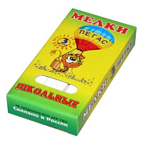 Набор мелков шк. 3шт. белый Пегас