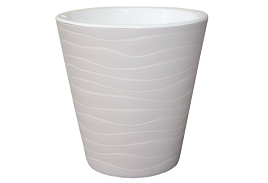 Кашпо цветочное 2,8л Валенсия 057800 жемчуг с вкладышем 1081