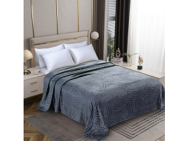 Плед-покрывало 180*200 Silvano серый 180/008-GRAZ/LA/4514