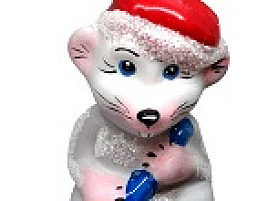 Крыса с веником Ё ФУ-295 упак.