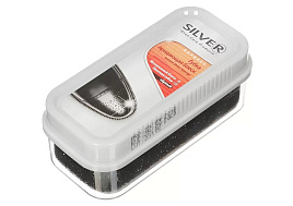 Губка  для обуви Silver широкая черная прид.блеск 1002-01/2110 М