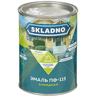 Эмаль ПФ-115 салатная 0,8кг Skladno