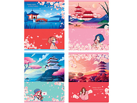 Тетрадь 96л. линия Т5ск96_бл 11973 "Держи счастье", блестки