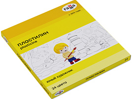 Пластилин 24цв. Юный художник 170820201 336г, со стеком. картон. упак.