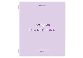 Тетрадь Русский язык 48л. BRAUBERG 405118 CREATIVE обложка картон, линия, подсказ