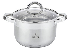 Кастрюля нержавейка 1,0л ML-4014 Millet индукция