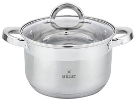 Кастрюля нержавейка 1,0л ML-4014 Millet индукция