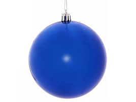 Шар 10см 201-0708 Глиттер синий 1шт