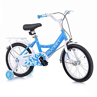 Велосипед d16 R0018 ROCKET голубой/белый