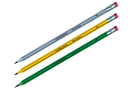 Карандаш ч/гр Красин КР-150121 "Эволюция" ТМ (HB), с полосами, с ластиком, заточен., пластиковый