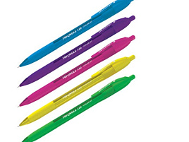 Ручка Berlingo CBm_07120 автоматическая "Triangle 110 RT Color" синяя, 0,7мм, трехгран., игольчатый стержень