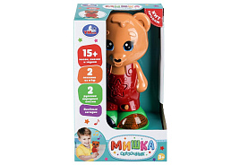 Игрушка на батарейках HT1513-R-WOD Сказочник мишка 15+ песен, сказок и звуков