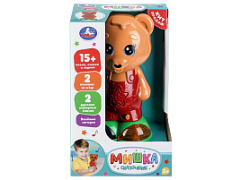 Игрушка на батарейках HT1513-R-WOD Сказочник мишка 15+ песен, сказок и звуков