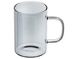 Кружка стекло 300мл Y4-5396 Графит