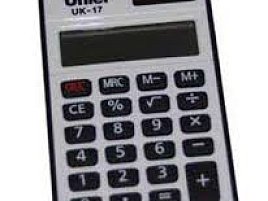 Калькулятор Uniel карманный UK-17K 8 разрядов, двойное питание, 102х60х12