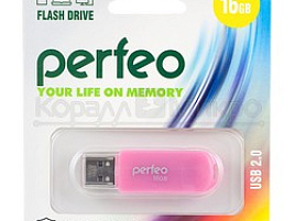 Флеш-драйв Perfeo USB 16Gb C03 розовый