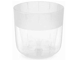 Кашпо цветочное 6л Линель М8772 прозрачный с/п
