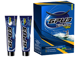 Набор мужской Бриз №1265 Настроение(крем д/бр.75мл+гель п/бр.75мл)