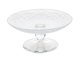 Блюдо стекло 96094/1687 Lacy на ножке 160мм б/уп