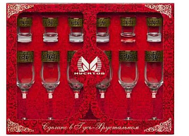 Набор подарочный 160/1022/45/8011 Олимп(6бокалов+6стопок)