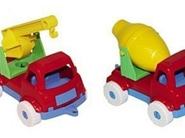 Набор машин И-5678 Бетономешалка+кран 2шт