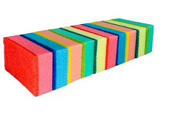 Губка для посуды ГХ004 Бытовая с чист.слоем Grand 10шт.XXXL