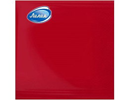 Салфетки 33*33 2-сл Лилия Красный 20шт.