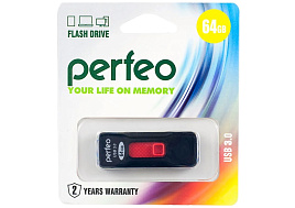 Флеш-драйв Perfeo USB 64Gb S05 черный