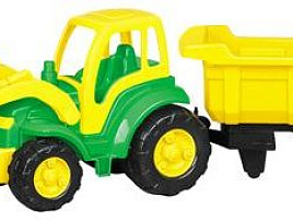 Трактор 0438 Чемпион с ковшом и полуприцепом