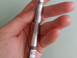 Карандаш для бровей FL с расч. серый 5604