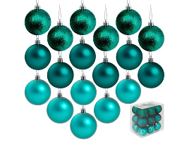 Набор шаров 6см FG250327486C зеленый 18шт