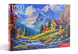 СГ Пазл 1000эл. Пейзаж с овечками Ф1000-9626