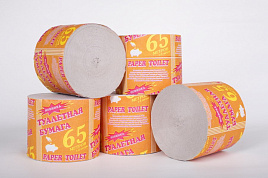 Туалетная бумага б/вт Бобрешов 65м.рыж(В)0033